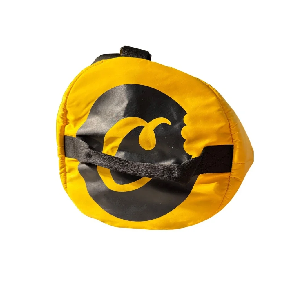 Cookies Smell Proof Duffle Bag Yellow Quilted Nylon‎ Travel Gym Bag New